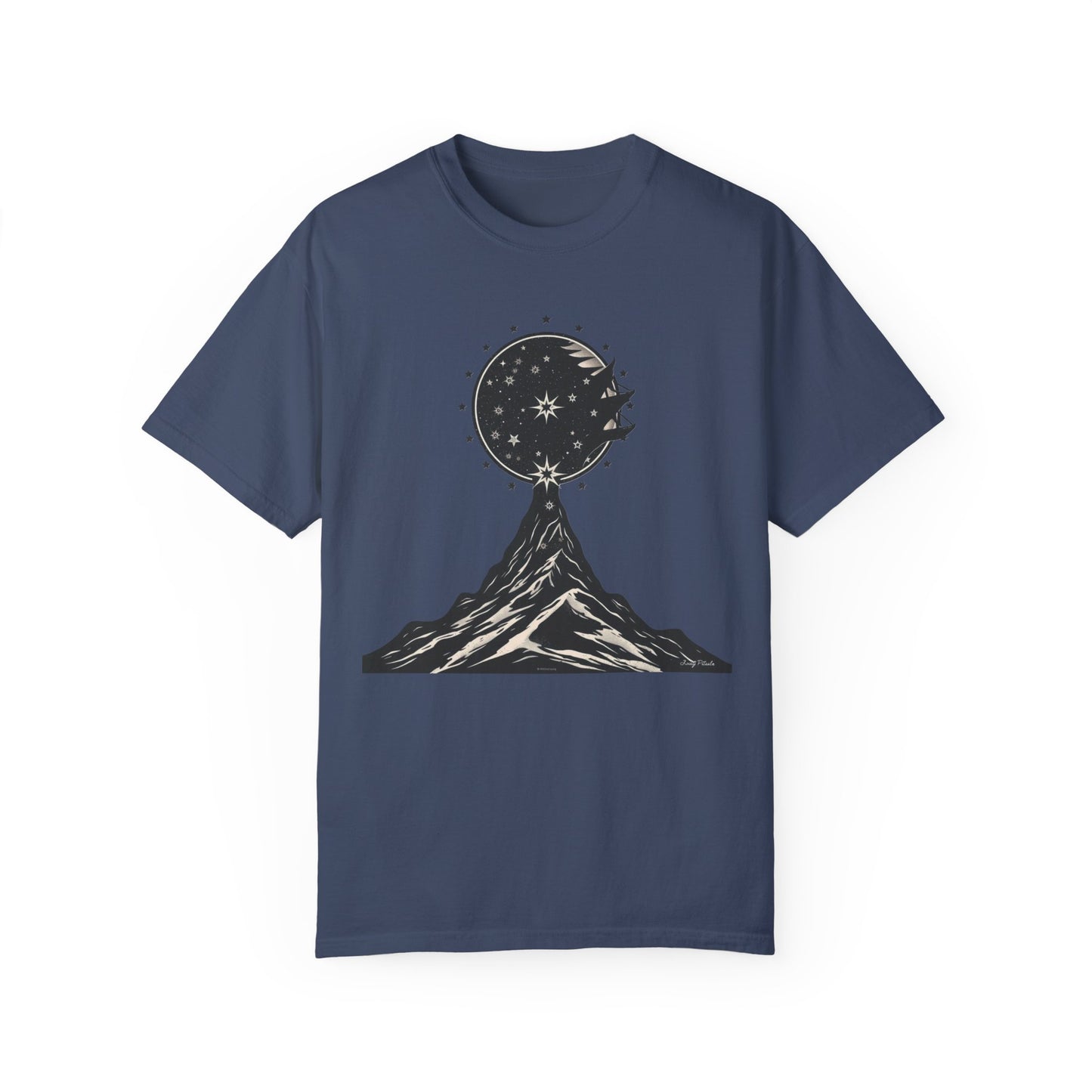 Unisex Mountain Moon Graphic T-shirt
